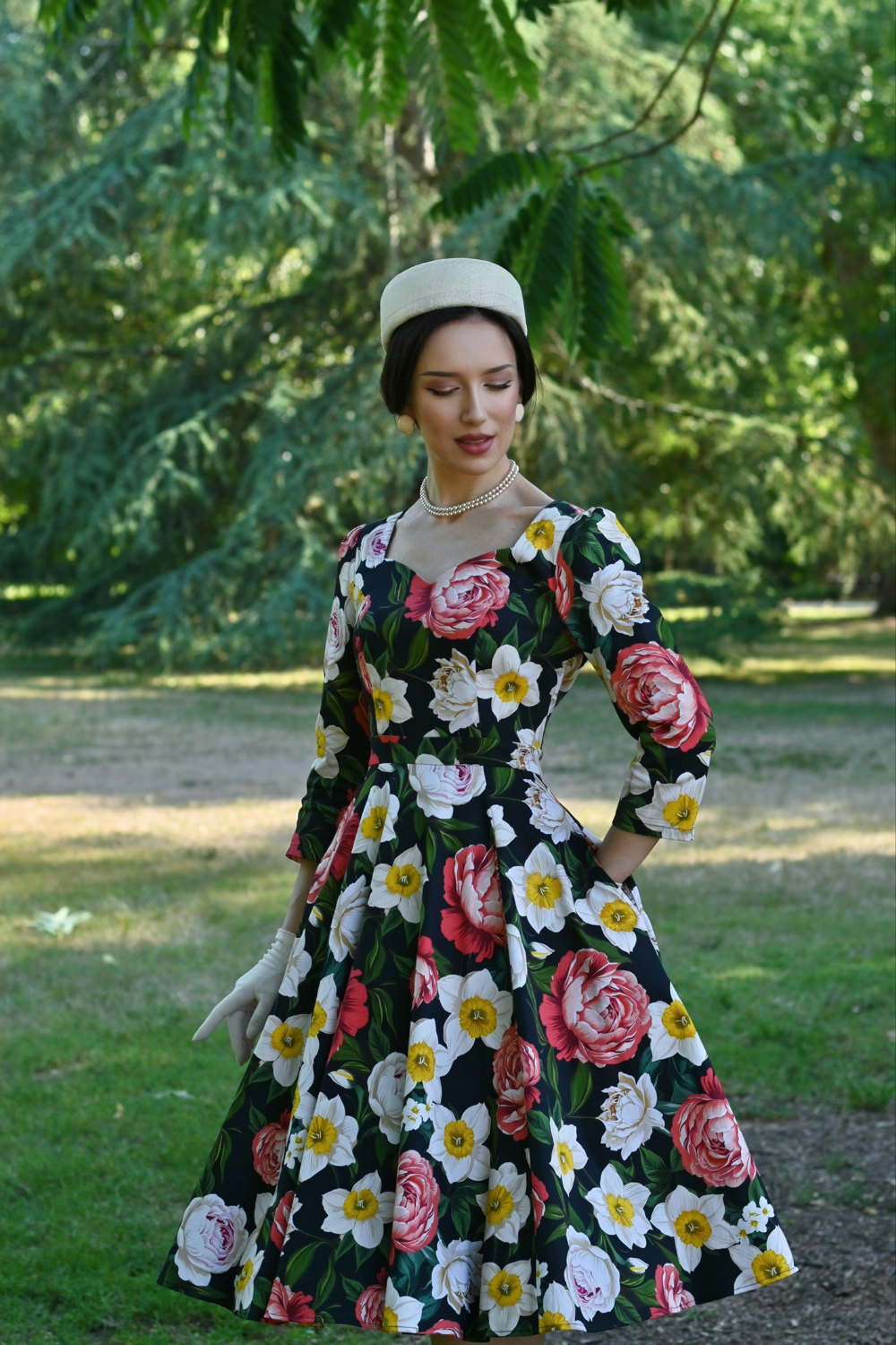 Marlowe Floral Swing Dress in Extended Sizing